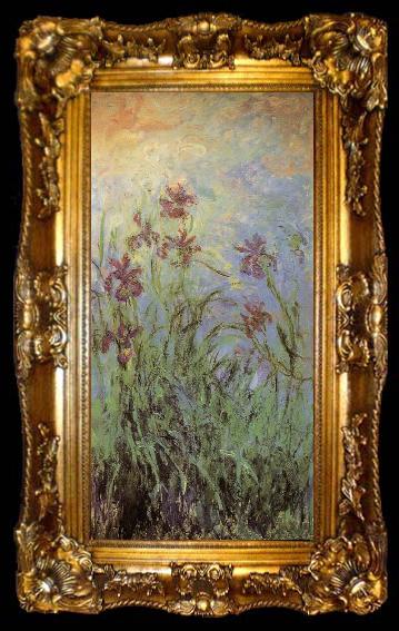 framed  Claude Monet Lilac Irises, ta009-2